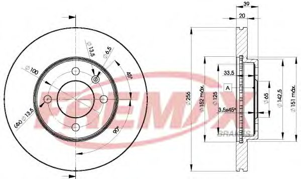 FREMAX BD-3790 Тормозной диск для VOLKSWAGEN CORRADO (Фольксваген Cоррадо) FREMAX BD-3790 Тормозной диск для VOLKSWAGEN CORRADO (Фольксваген Cоррадо)