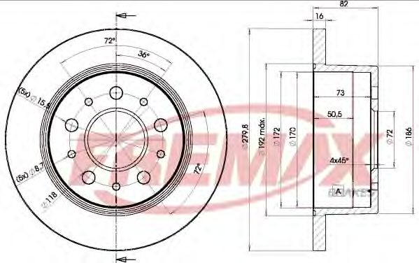 FREMAX BD-3806 Тормозной диск для FIAT DUCATO (Фиат Дукато) FREMAX BD-3806 Тормозной диск для FIAT DUCATO (Фиат Дукато)