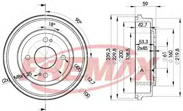 FREMAX BD-3901 Тормозной барабан для HONDA SHUTTLE (Хонда Шуттлэ) FREMAX BD-3901 Тормозной барабан для HONDA SHUTTLE (Хонда Шуттлэ)