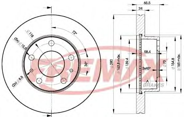 FREMAX BD-4681 Тормозной диск для FIAT DUCATO (Фиат Дукато) FREMAX BD-4681 Тормозной диск для FIAT DUCATO (Фиат Дукато)