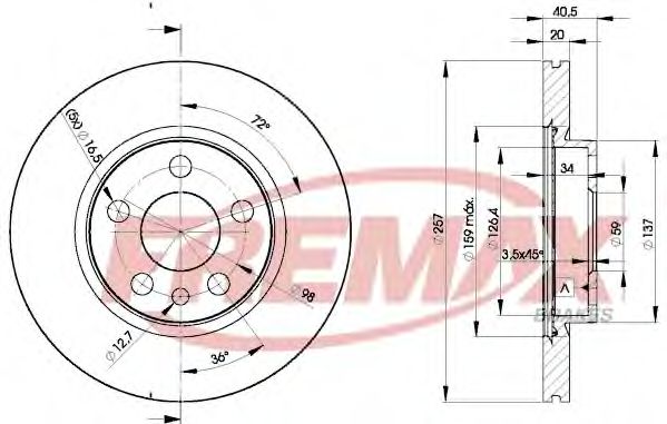 FREMAX BD-4683 Тормозной диск для CITROËN DISPATCH (CитроËн Диспатч) FREMAX BD-4683 Тормозной диск для CITROËN DISPATCH (CитроËн Диспатч)