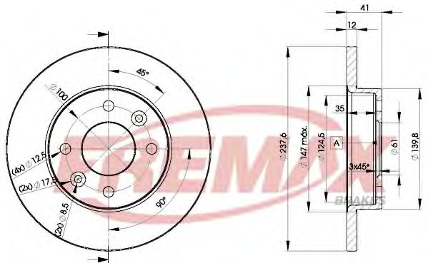 FREMAX BD-4705 Тормозной диск для RENAULT ENCORE (Рено Энcорэ) FREMAX BD-4705 Тормозной диск для RENAULT ENCORE (Рено Энcорэ)