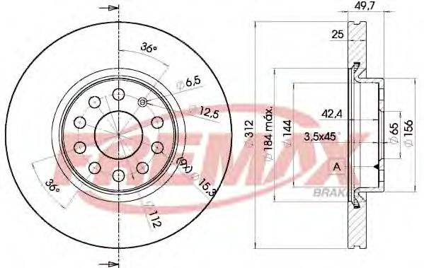 FREMAX BD-5618 Тормозной диск для SEAT (Сеат) FREMAX BD-5618 Тормозной диск для SEAT (Сеат)