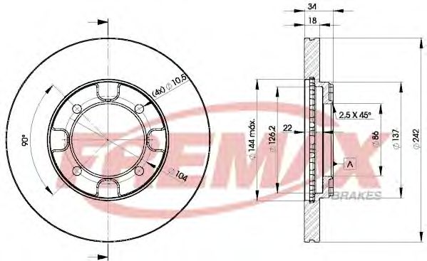 FREMAX BD-6677 Тормозной диск для MITSUBISHI SPACE WAGON (Митсубиши/митсубиси Спэйс вагон) FREMAX BD-6677 Тормозной диск для MITSUBISHI SPACE WAGON (Митсубиши/митсубиси Спэйс вагон)