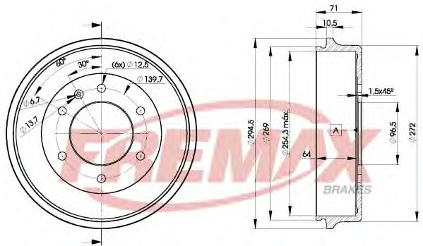 FREMAX BD-8312 Тормозной барабан для ISUZU TROOPER (Исузу Троопэр) FREMAX BD-8312 Тормозной барабан для ISUZU TROOPER (Исузу Троопэр)