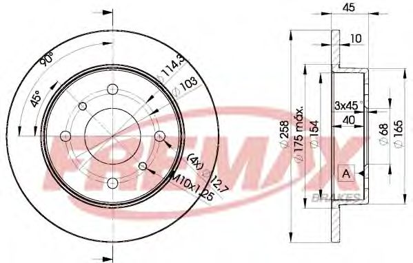FREMAX BD-9901 Тормозной диск для NISSAN PRIMERA (Ниссан Примера) FREMAX BD-9901 Тормозной диск для NISSAN PRIMERA (Ниссан Примера)