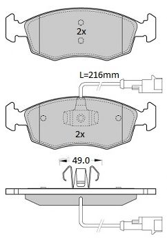 FREMAX FBP-1943 Тормозные колодки для FIAT 500 (Фиат 500) FREMAX FBP-1943 Тормозные колодки для FIAT 500 (Фиат 500)