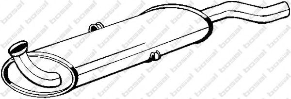 BOSAL 105-933 Глушитель выхлопных газов конечный для AUDI 80 (Ауди 80) BOSAL 105-933 Глушитель выхлопных газов конечный для AUDI 80 (Ауди 80)