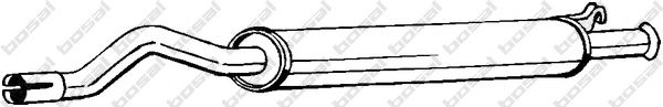 BOSAL 105-159 Средний глушитель выхлопных газов для AUDI 90 (Ауди 90) BOSAL 105-159 Средний глушитель выхлопных газов для AUDI 90 (Ауди 90)