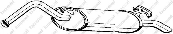 BOSAL 278-975 Глушитель выхлопных газов конечный для AUDI 100 (Ауди 100) BOSAL 278-975 Глушитель выхлопных газов конечный для AUDI 100 (Ауди 100)