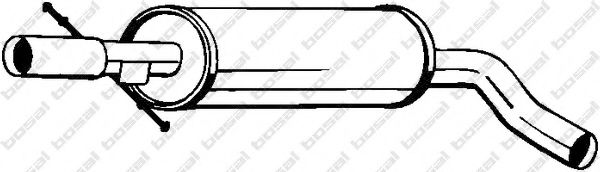 BOSAL 105-505 Средний глушитель выхлопных газов для AUDI TT (Ауди Тт) BOSAL 105-505 Средний глушитель выхлопных газов для AUDI TT (Ауди Тт)
