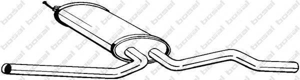 BOSAL 281-197 Средний глушитель выхлопных газов 