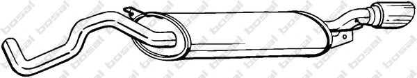 BOSAL 281-505 Глушитель выхлопных газов конечный для AUDI TT (Ауди Тт) BOSAL 281-505 Глушитель выхлопных газов конечный для AUDI TT (Ауди Тт)