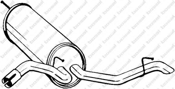 BOSAL 105-227 Глушитель выхлопных газов конечный для AUDI A2 (Ауди А2) BOSAL 105-227 Глушитель выхлопных газов конечный для AUDI A2 (Ауди А2)