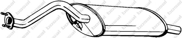 BOSAL 115-503 Глушитель выхлопных газов конечный для ROVER 45 (Ровер 45) BOSAL 115-503 Глушитель выхлопных газов конечный для ROVER 45 (Ровер 45)