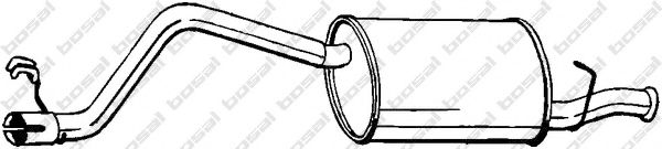 BOSAL 148-035 Глушитель выхлопных газов конечный для FIAT PANDA (Фиат Панда) BOSAL 148-035 Глушитель выхлопных газов конечный для FIAT PANDA (Фиат Панда)
