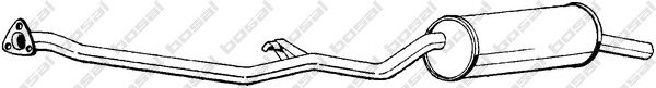 BOSAL 287-975 Глушитель выхлопных газов конечный для BMW (Бмв) BOSAL 287-975 Глушитель выхлопных газов конечный для BMW (Бмв)