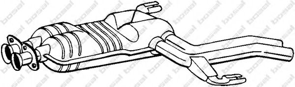 BOSAL 284-477 Средний глушитель выхлопных газов 