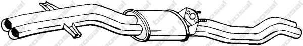 BOSAL 284-531 Средний глушитель выхлопных газов 