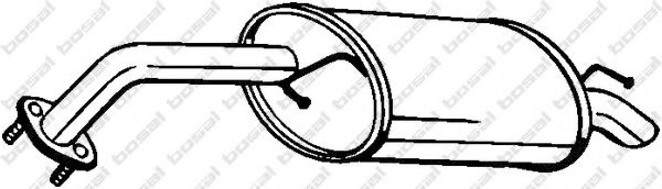 BOSAL 128-013 Глушитель выхлопных газов конечный для DAEWOO LACETTI (Дэу Лачетти)