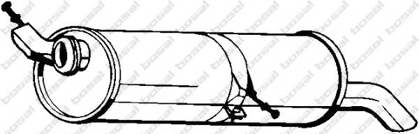 BOSAL 190-033 Глушитель выхлопных газов конечный для CITROëN (Cитроëн) BOSAL 190-033 Глушитель выхлопных газов конечный для CITROëN (Cитроëн)