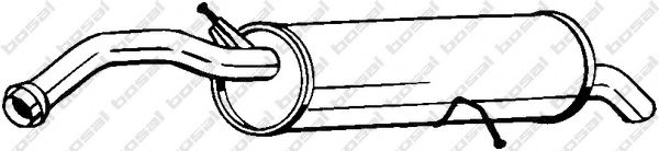 BOSAL 135-093 Глушитель выхлопных газов конечный для CITROëN (Cитроëн) BOSAL 135-093 Глушитель выхлопных газов конечный для CITROëN (Cитроëн)