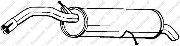 BOSAL 135-105 Глушитель выхлопных газов конечный для CITROëN (Cитроëн) BOSAL 135-105 Глушитель выхлопных газов конечный для CITROëN (Cитроëн)