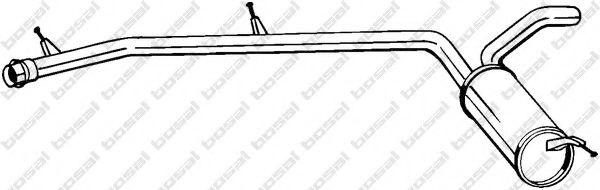 BOSAL 282-859 Глушитель выхлопных газов конечный для CITROëN (Cитроëн) BOSAL 282-859 Глушитель выхлопных газов конечный для CITROëN (Cитроëн)