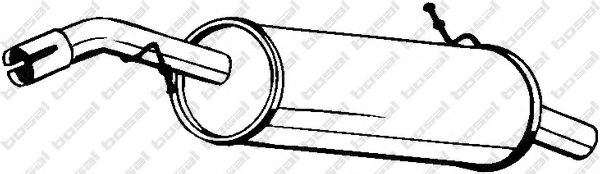 BOSAL 190-053 Глушитель выхлопных газов конечный для PEUGEOT 207 (Пежо 207) BOSAL 190-053 Глушитель выхлопных газов конечный для PEUGEOT 207 (Пежо 207)