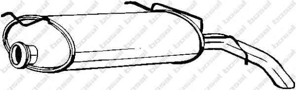 BOSAL 135-557 Глушитель выхлопных газов конечный для CITROëN (Cитроëн) BOSAL 135-557 Глушитель выхлопных газов конечный для CITROëN (Cитроëн)