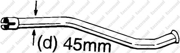 BOSAL 889-150 Ремонтная трубка, катализатор для CITROËN AX (CитроËн Аx)