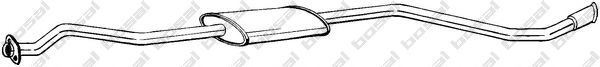 BOSAL 288-553 Средний глушитель выхлопных газов для CITROëN (Cитроëн) BOSAL 288-553 Средний глушитель выхлопных газов для CITROëN (Cитроëн)