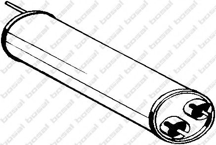 BOSAL 135-493 Средний глушитель выхлопных газов для CITROëN (Cитроëн) BOSAL 135-493 Средний глушитель выхлопных газов для CITROëN (Cитроëн)