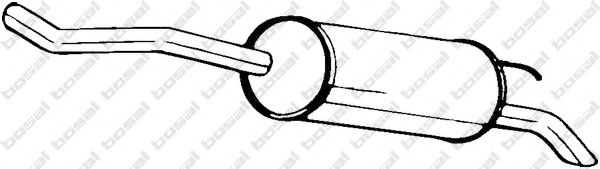 BOSAL 135-525 Глушитель выхлопных газов конечный для CITROëN (Cитроëн) BOSAL 135-525 Глушитель выхлопных газов конечный для CITROëN (Cитроëн)