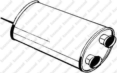 BOSAL 135-531 Средний глушитель выхлопных газов для CITROëN (Cитроëн) BOSAL 135-531 Средний глушитель выхлопных газов для CITROëN (Cитроëн)