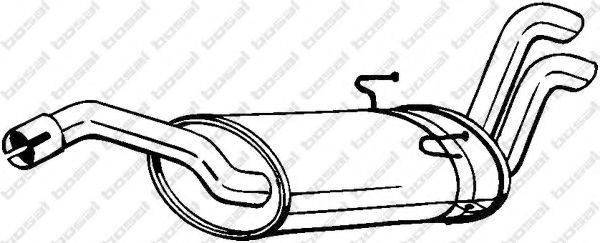 BOSAL 135-063 Глушитель выхлопных газов конечный для CITROëN (Cитроëн) BOSAL 135-063 Глушитель выхлопных газов конечный для CITROëN (Cитроëн)