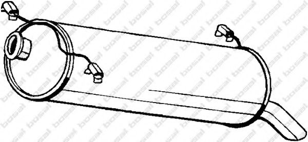 BOSAL 135-715 Глушитель выхлопных газов конечный для CITROëN (Cитроëн) BOSAL 135-715 Глушитель выхлопных газов конечный для CITROëN (Cитроëн)