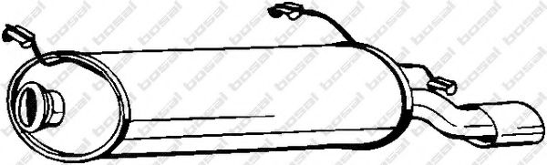 BOSAL 135-863 Глушитель выхлопных газов конечный для CITROëN (Cитроëн) BOSAL 135-863 Глушитель выхлопных газов конечный для CITROëN (Cитроëн)