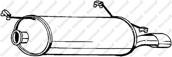 BOSAL 135-661 Глушитель выхлопных газов конечный для CITROëN (Cитроëн) BOSAL 135-661 Глушитель выхлопных газов конечный для CITROëN (Cитроëн)