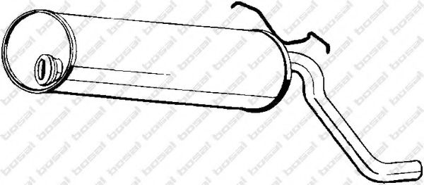 BOSAL 135-569 Глушитель выхлопных газов конечный для CITROëN (Cитроëн) BOSAL 135-569 Глушитель выхлопных газов конечный для CITROëN (Cитроëн)