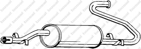 BOSAL 218-723 Глушитель выхлопных газов конечный для CITROëN (Cитроëн) BOSAL 218-723 Глушитель выхлопных газов конечный для CITROëN (Cитроëн)