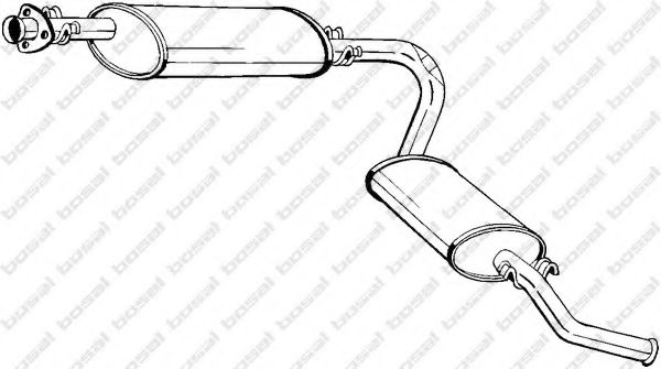 BOSAL 283-023 Глушитель выхлопных газов конечный для CITROëN (Cитроëн) BOSAL 283-023 Глушитель выхлопных газов конечный для CITROëN (Cитроëн)