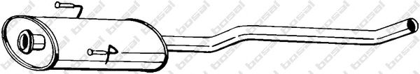 BOSAL 281-379 Средний глушитель выхлопных газов для CITROëN (Cитроëн) BOSAL 281-379 Средний глушитель выхлопных газов для CITROëN (Cитроëн)