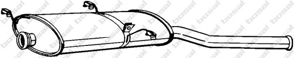 BOSAL 135-237 Глушитель выхлопных газов конечный для CITROëN (Cитроëн) BOSAL 135-237 Глушитель выхлопных газов конечный для CITROëN (Cитроëн)