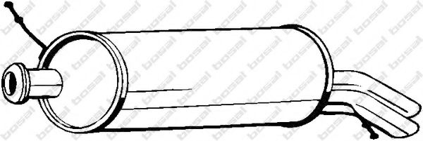 BOSAL 135-547 Глушитель выхлопных газов конечный для CITROëN (Cитроëн) BOSAL 135-547 Глушитель выхлопных газов конечный для CITROëN (Cитроëн)