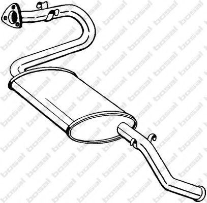 BOSAL 280-273 Глушитель выхлопных газов конечный для CITROëN (Cитроëн) BOSAL 280-273 Глушитель выхлопных газов конечный для CITROëN (Cитроëн)