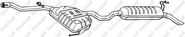 BOSAL 286-239 Глушитель выхлопных газов конечный для FIAT (Фиат) BOSAL 286-239 Глушитель выхлопных газов конечный для FIAT (Фиат)
