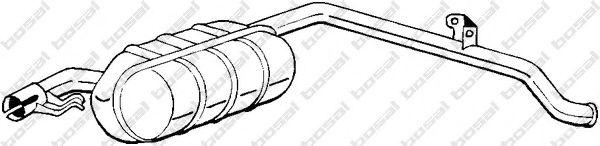 BOSAL 280-901 Глушитель выхлопных газов конечный для FIAT PANDA (Фиат Панда) BOSAL 280-901 Глушитель выхлопных газов конечный для FIAT PANDA (Фиат Панда)