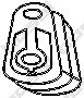 BOSAL 255-052 Резиновые полоски, система выпуска для FORD MONDEO (Форд Мондэо) BOSAL 255-052 Резиновые полоски, система выпуска для FORD MONDEO (Форд Мондэо)