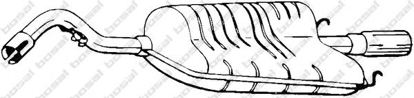 BOSAL 154-851 Глушитель выхлопных газов конечный для FORD (Форд) BOSAL 154-851 Глушитель выхлопных газов конечный для FORD (Форд)